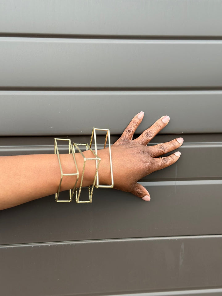 3D Geometric Statement bracelet/ bangle - Trufacebygrace