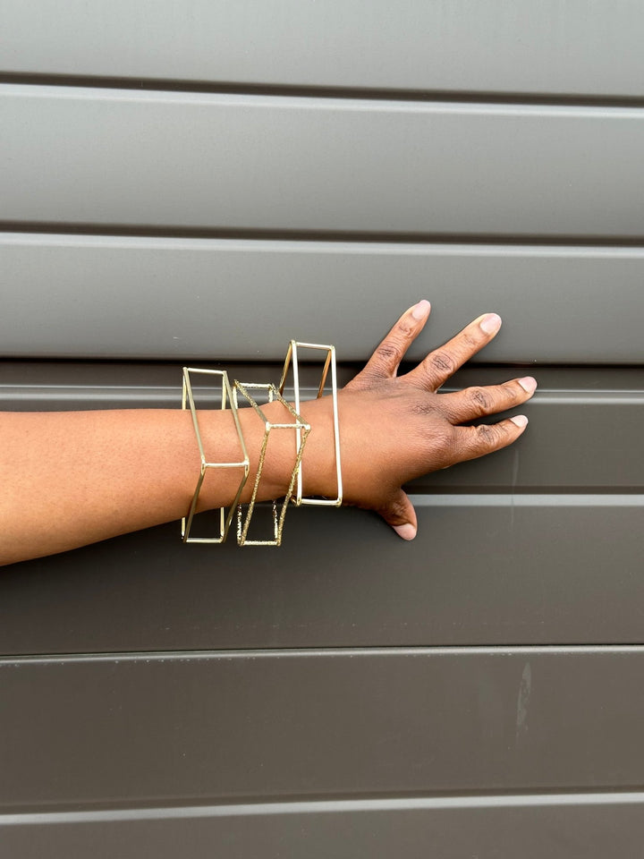 3D Geometric Statement bracelet/ bangle - Trufacebygrace