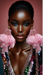 Nonso Square top flower petal earrings - Trufacebygrace