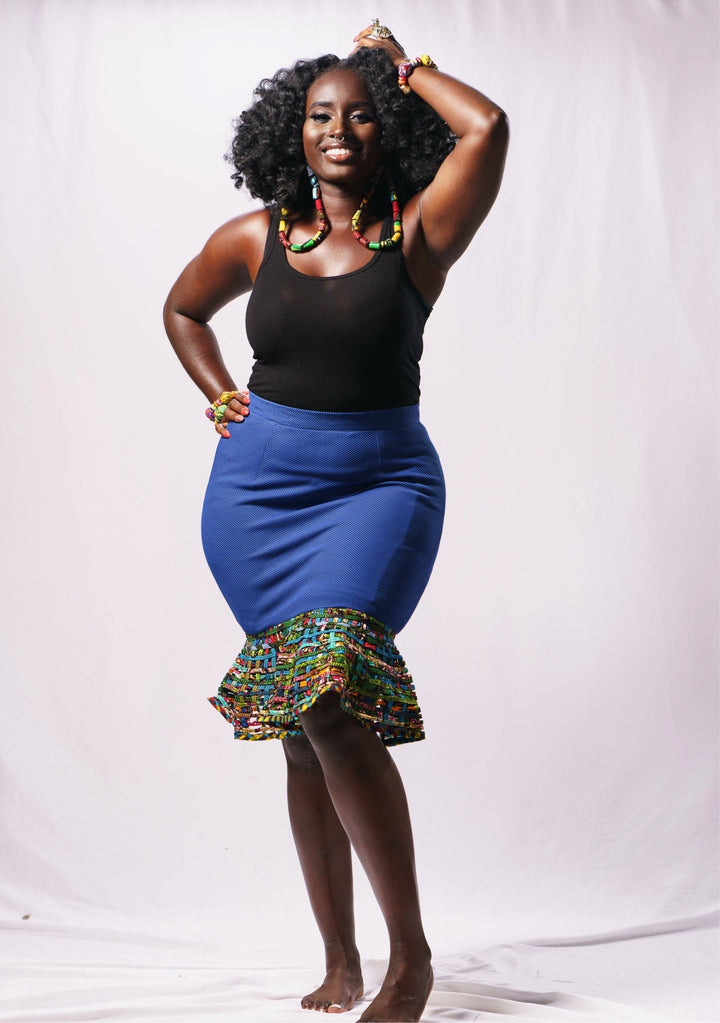 60% OFF Abena Chloe Stretch and Ankara Skirt - Trufacebygrace