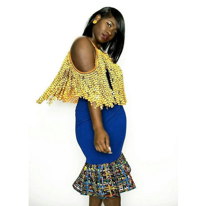 60% OFF Abena Chloe Stretch and Ankara Skirt - Trufacebygrace