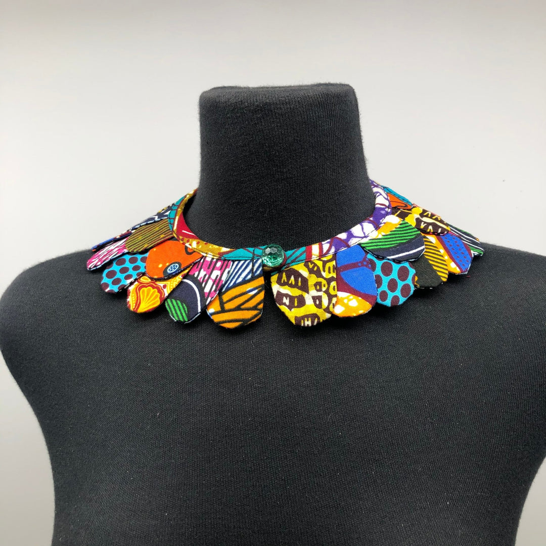 60% OFF Ankara Scallop mini kids bib necklace - Trufacebygrace