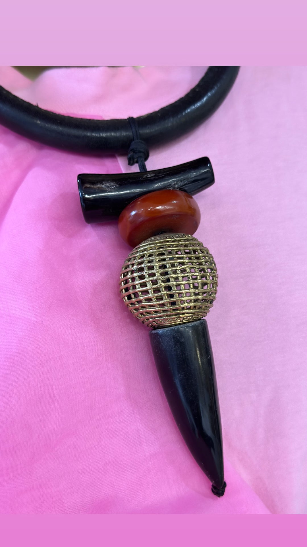 Sample: Nguvu Tribal Pendant Necklace