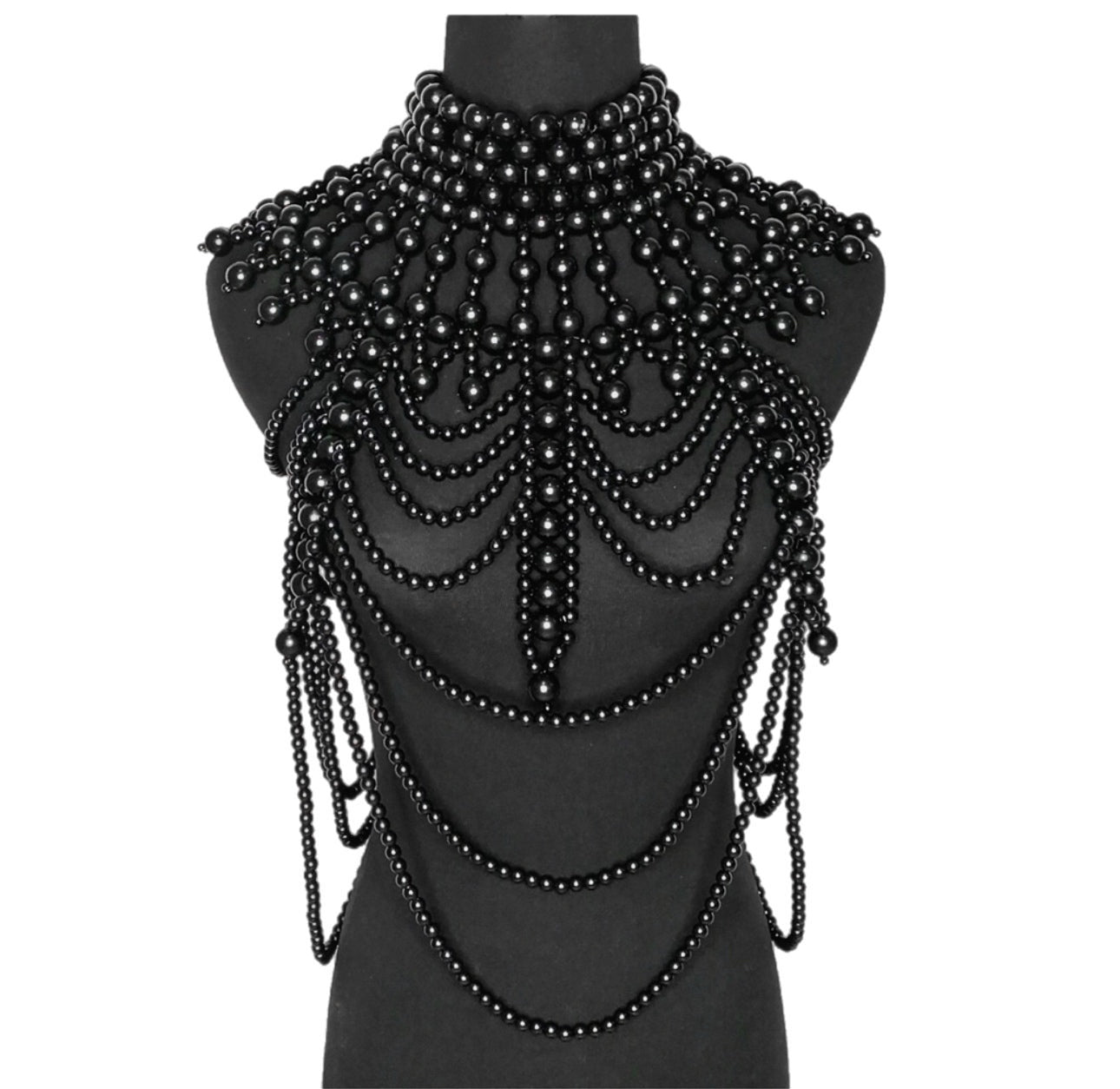 Pearl Draped Body Chain Necklace