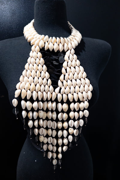 Malian Majesty Cowry Shell Necklace
