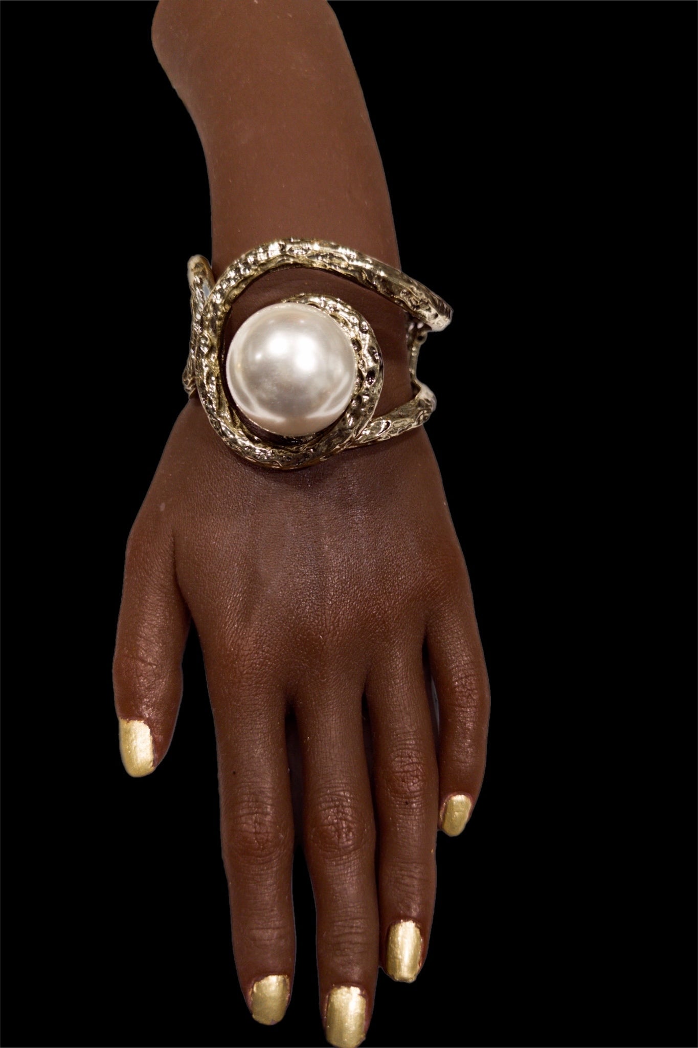 Pearl Ball Statement Bangle/ Bracelet