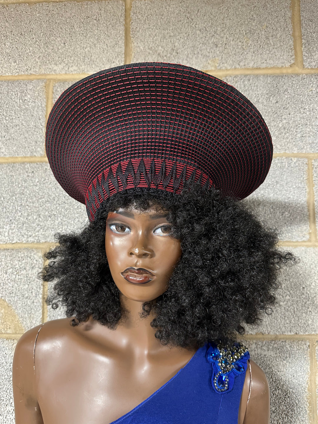 Red and Black Zulu Hat