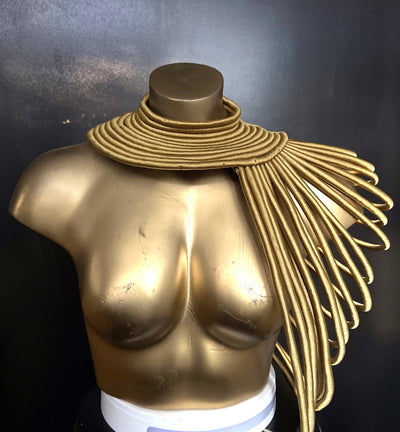 Umuntu Goddess Statement Necklace- One shoulder