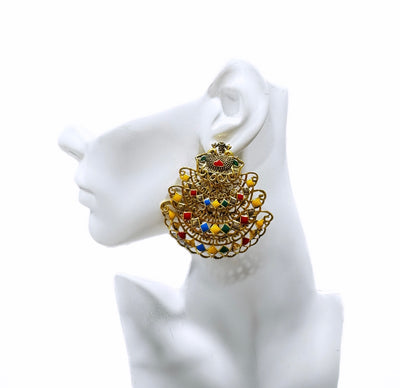 Stonescent Mandala Jhumka Earrings