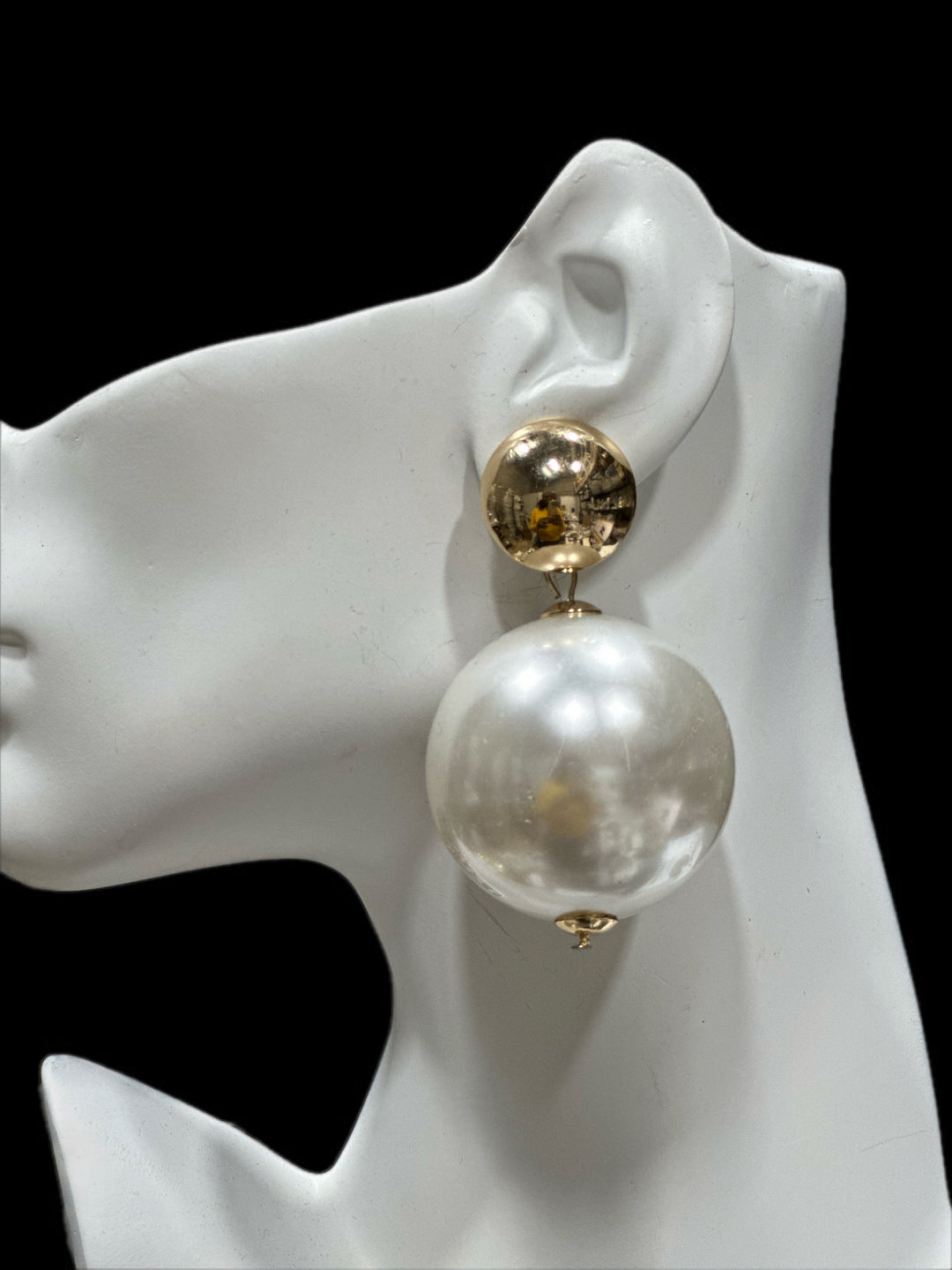 Oversized Ball Statement Earrings.