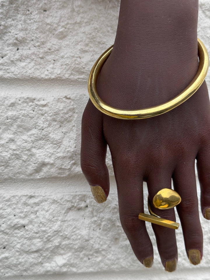 Geometric Brass Bracelet Collection