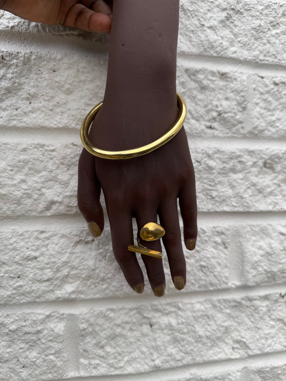 Geometric Brass Bracelet Collection