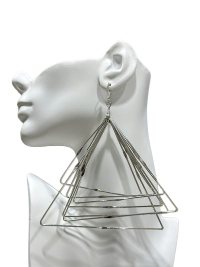 Zamunda multi strand Triangle Earrings