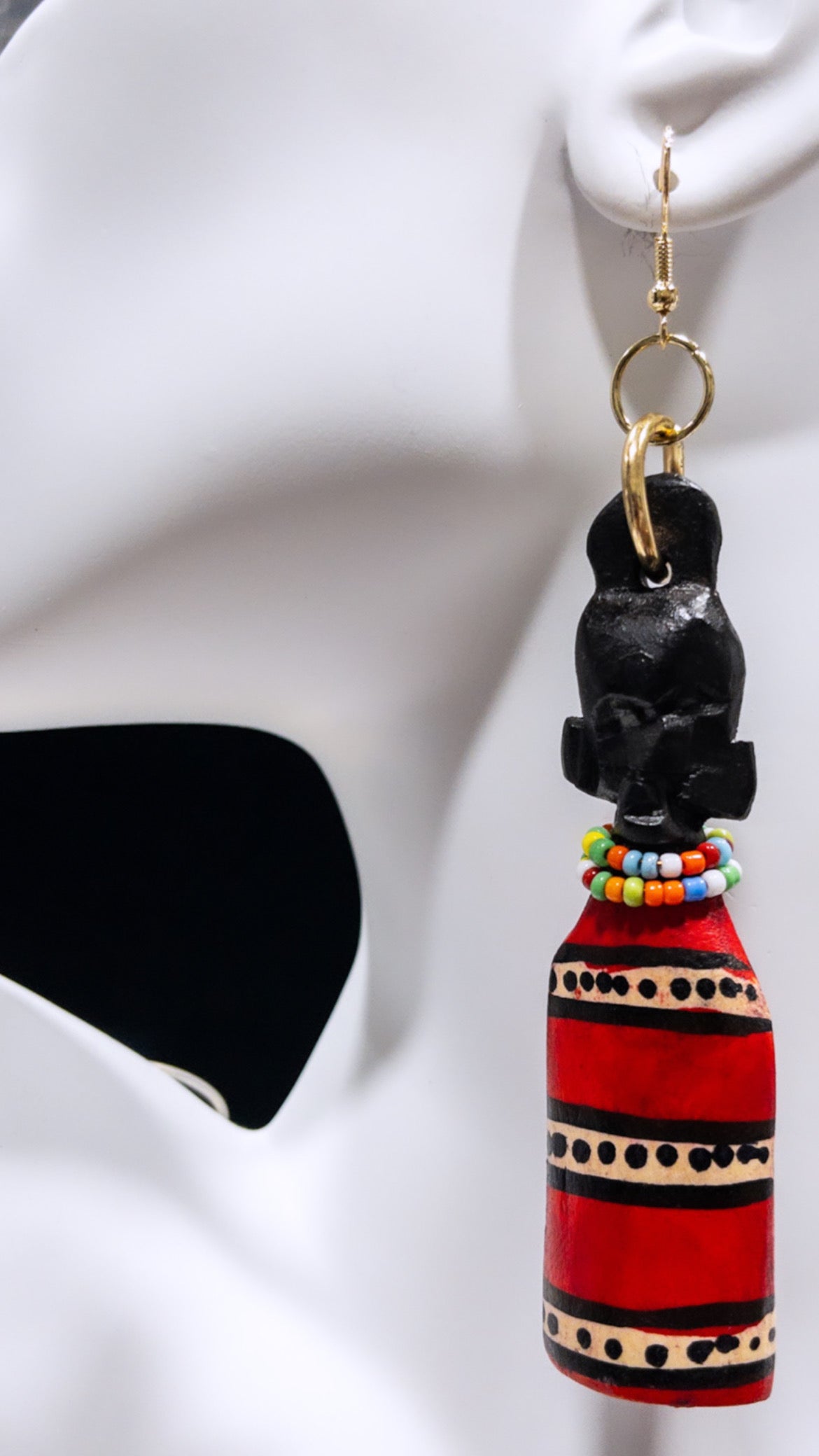 The Maasai Wood Crafted Earrings