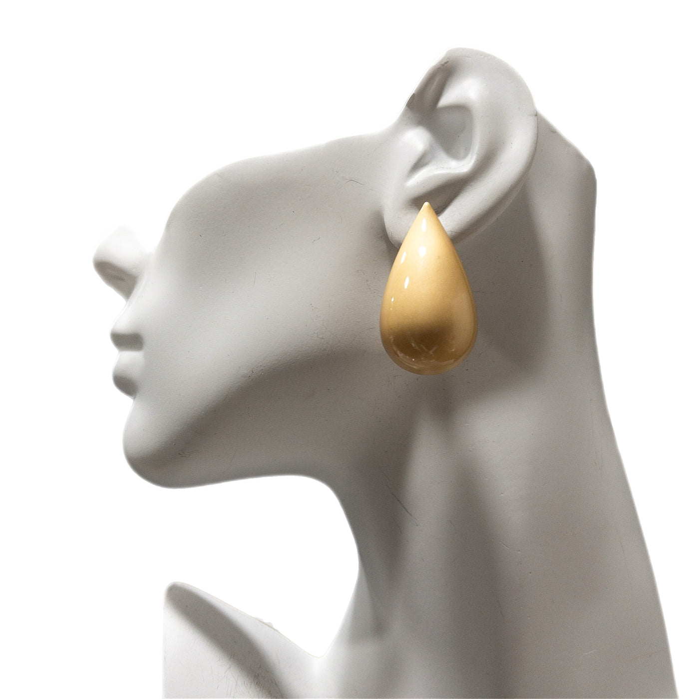 Nisuo Gold teardrop stud earrings