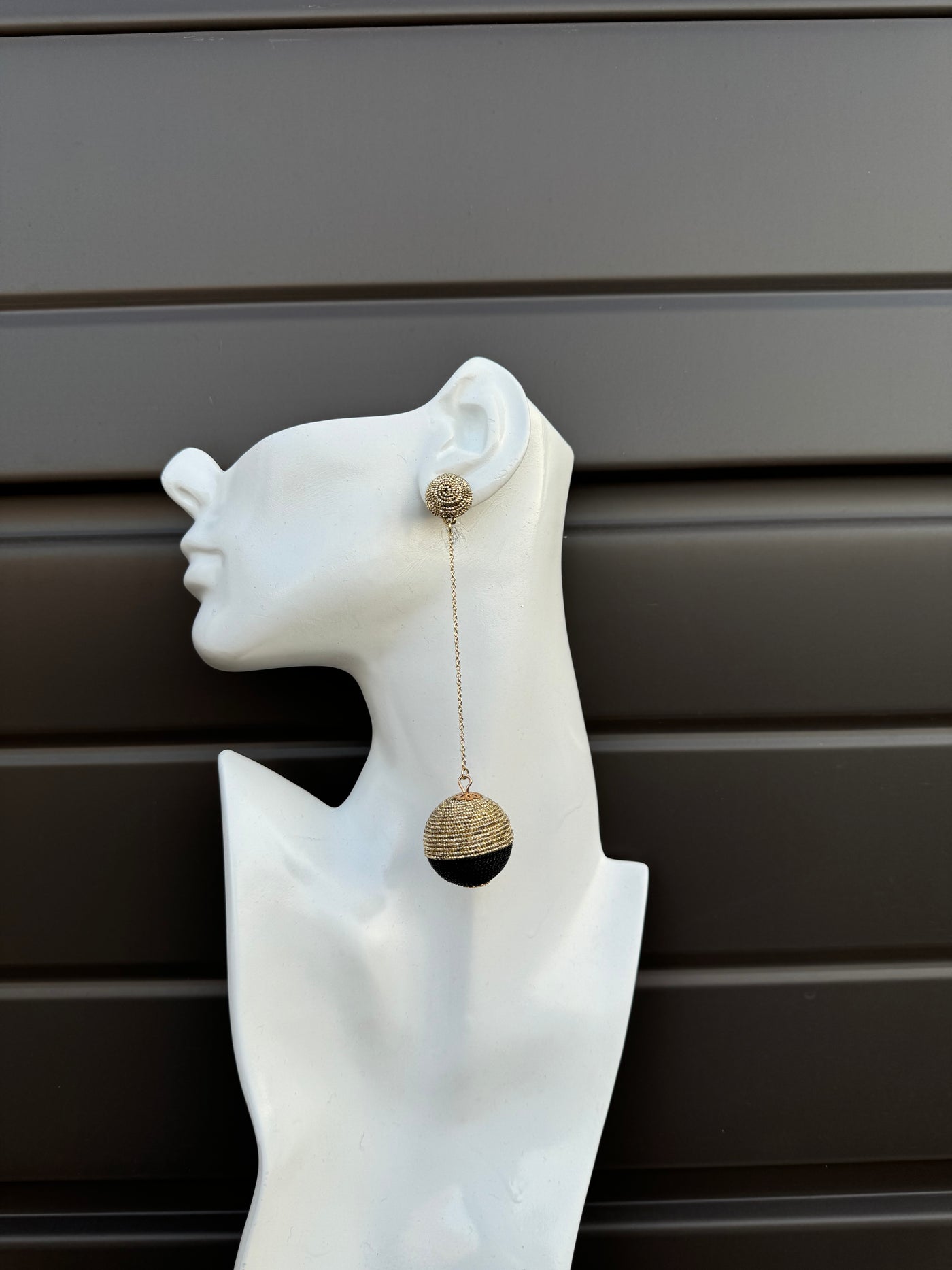 PunkBraid Golden Orbit Earrings