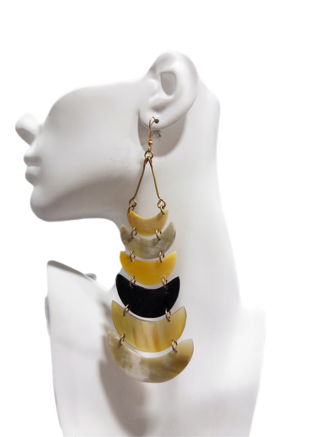 Lunar Elegance Horn Earrings