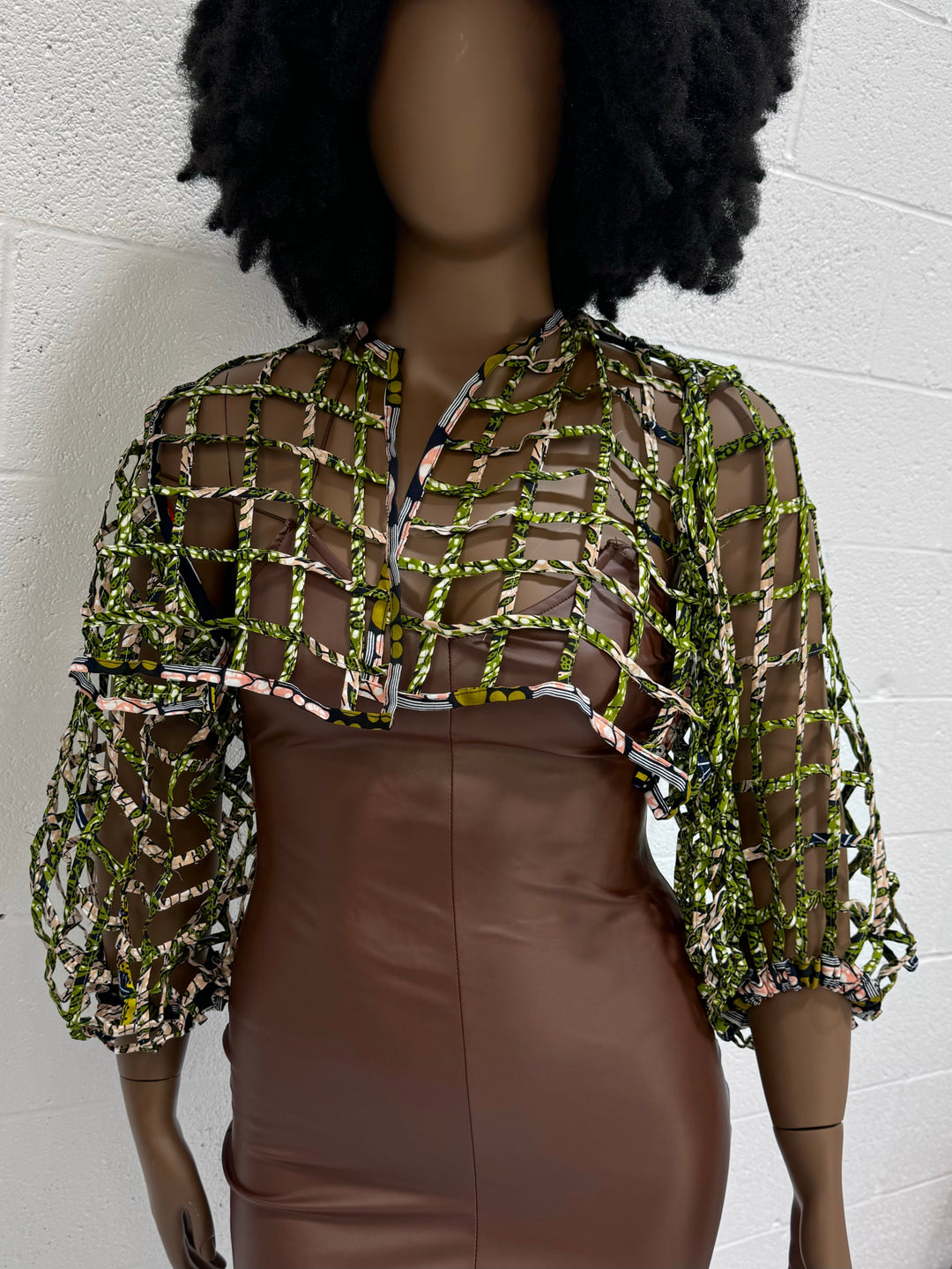 Ankara laced / Net short top/Coverup