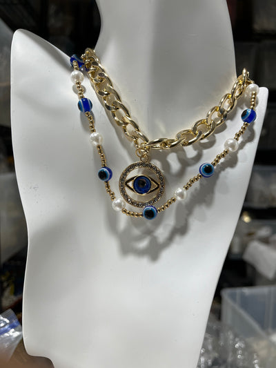 Pearl Gaze Necklace Set