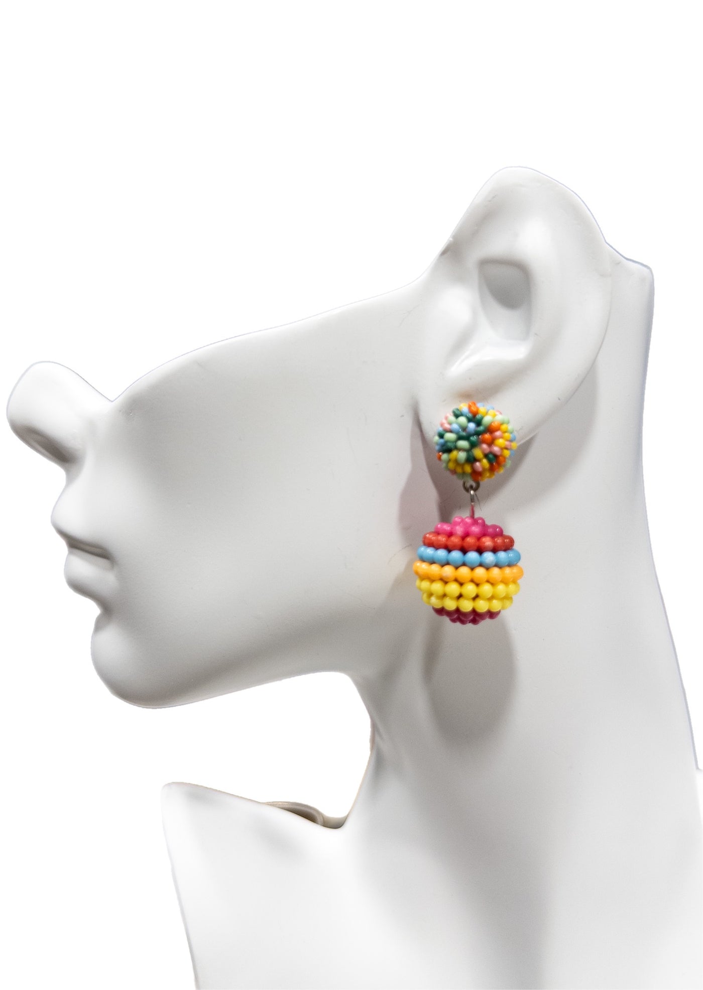 Mamuna Beaded MINI Color Pop Earrings - Trufacebygrace