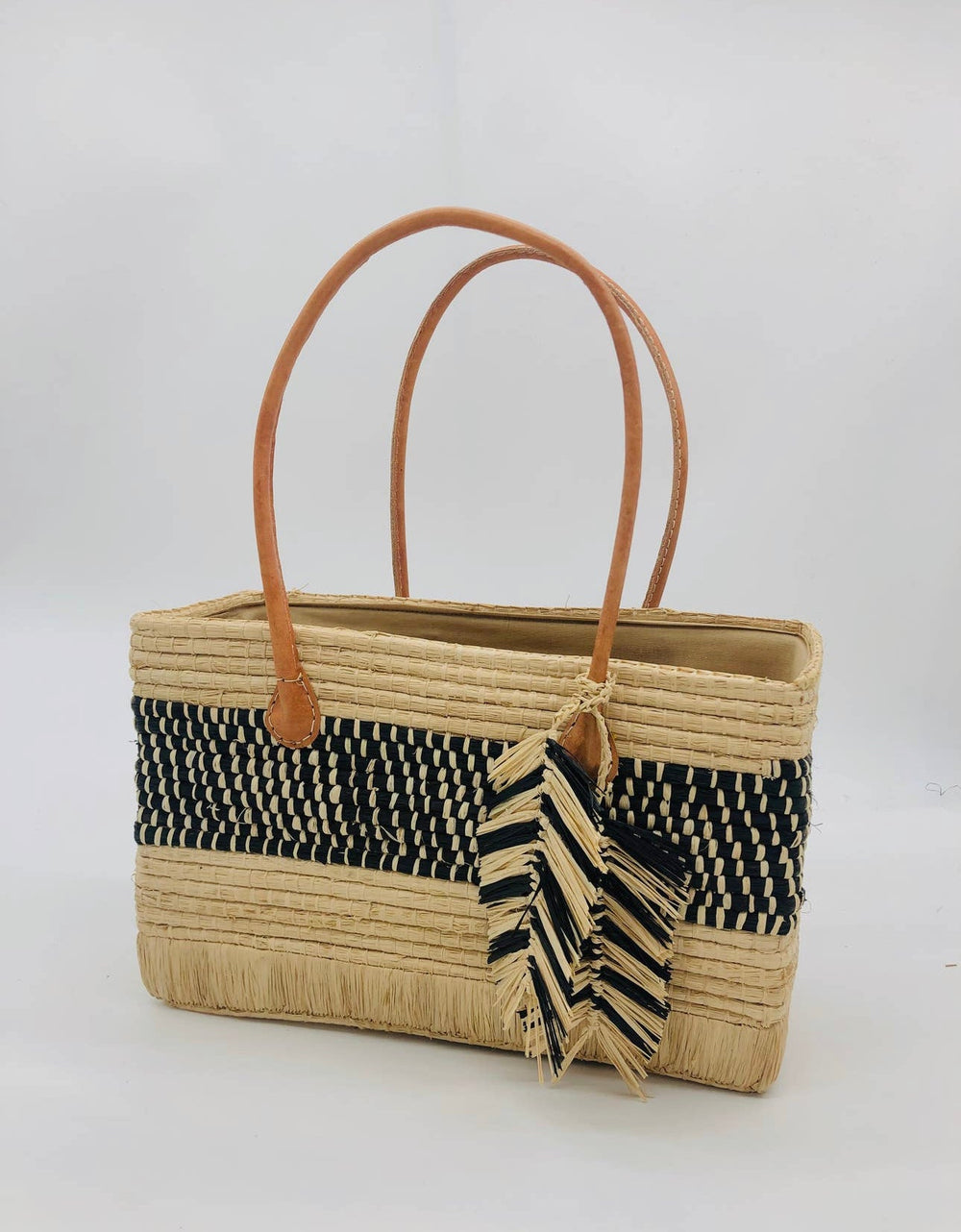 Abe Raffia Beach Bag - Trufacebygrace