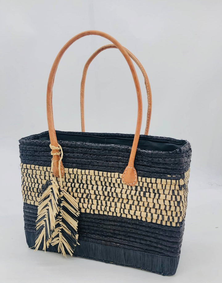 Abe Raffia Beach Bag - Trufacebygrace