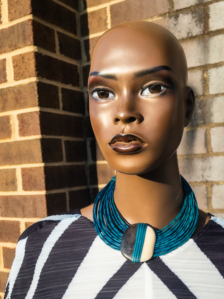 Abonteng Leather and Horn Necklace - Trufacebygrace