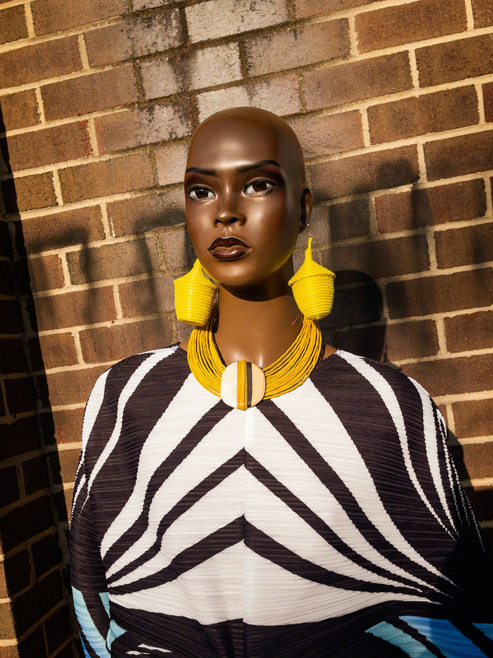 Abonteng Leather and Horn Necklace - Trufacebygrace