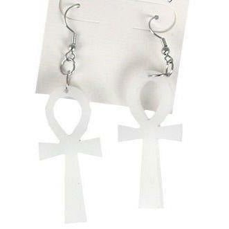 Acrylic Ankh Earrings - Trufacebygrace