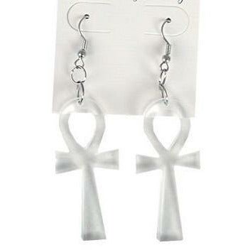 Acrylic Ankh Earrings - Trufacebygrace