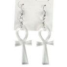 Acrylic Ankh Earrings - Trufacebygrace