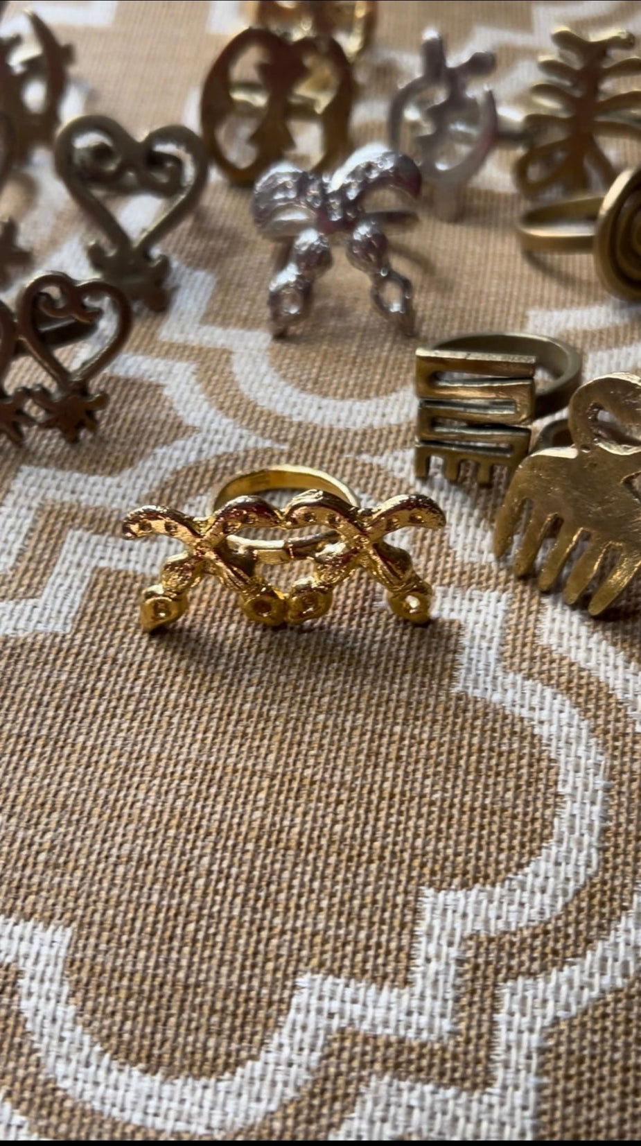 Adinkra Symbols Rings – Trufacebygrace
