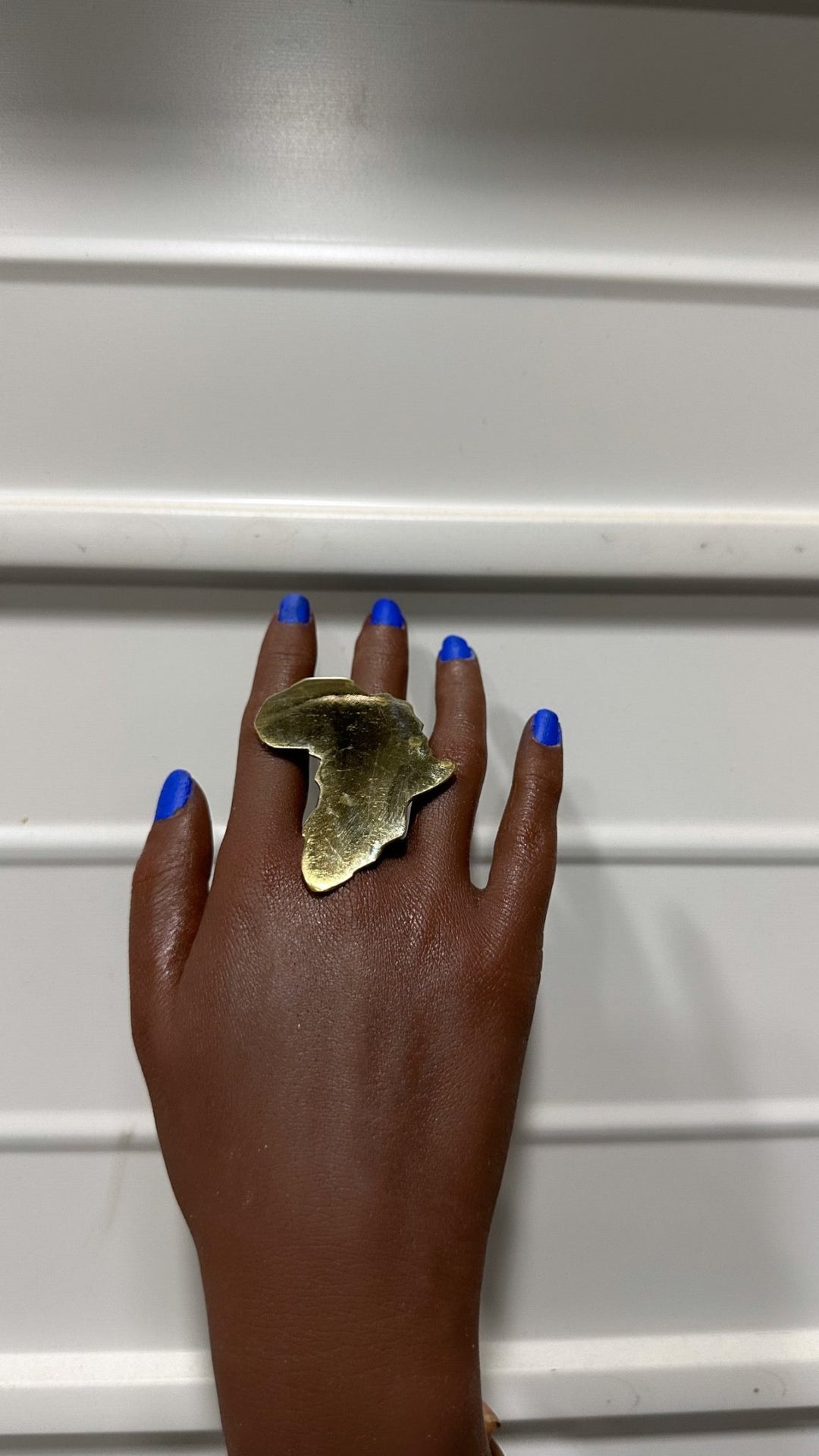 Adjustable African Map Brass Rings - Trufacebygrace