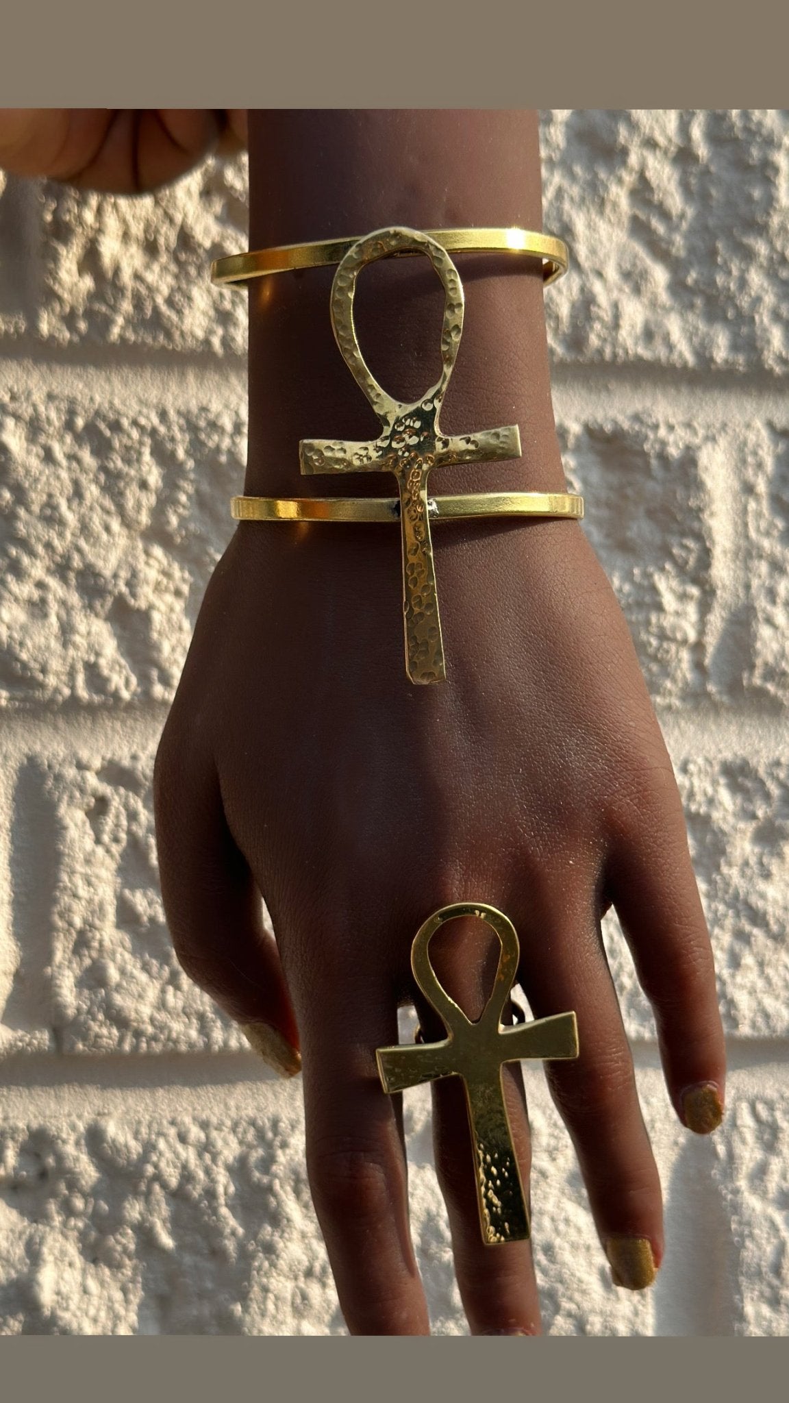 Adjustable Ankh Bracelet - Trufacebygrace
