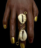 Adjustable Cowry Shell Rings - Trufacebygrace