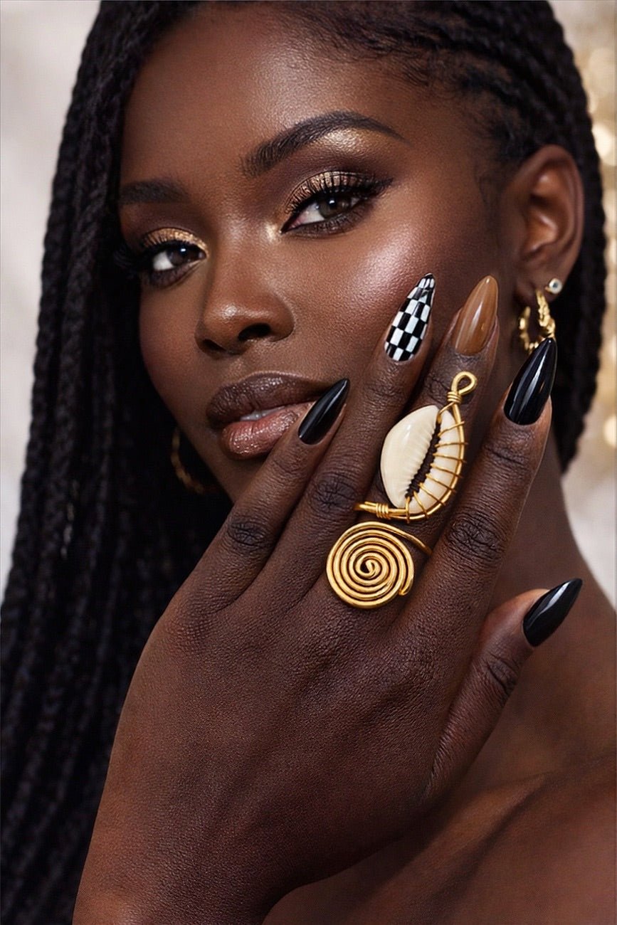 Adjustable Cowry Shell Rings - Trufacebygrace