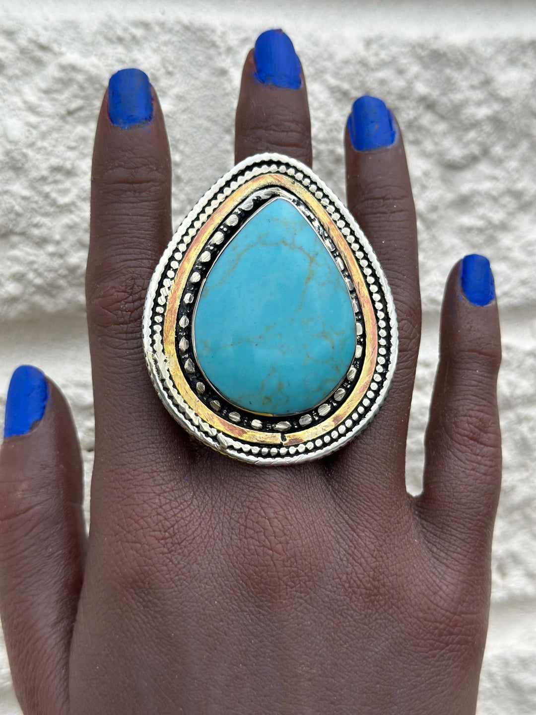 Aduta Vintage Pear - shaped Adjustable Rings - Trufacebygrace