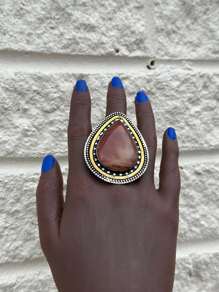 Aduta Vintage Pear - shaped Adjustable Rings - Trufacebygrace