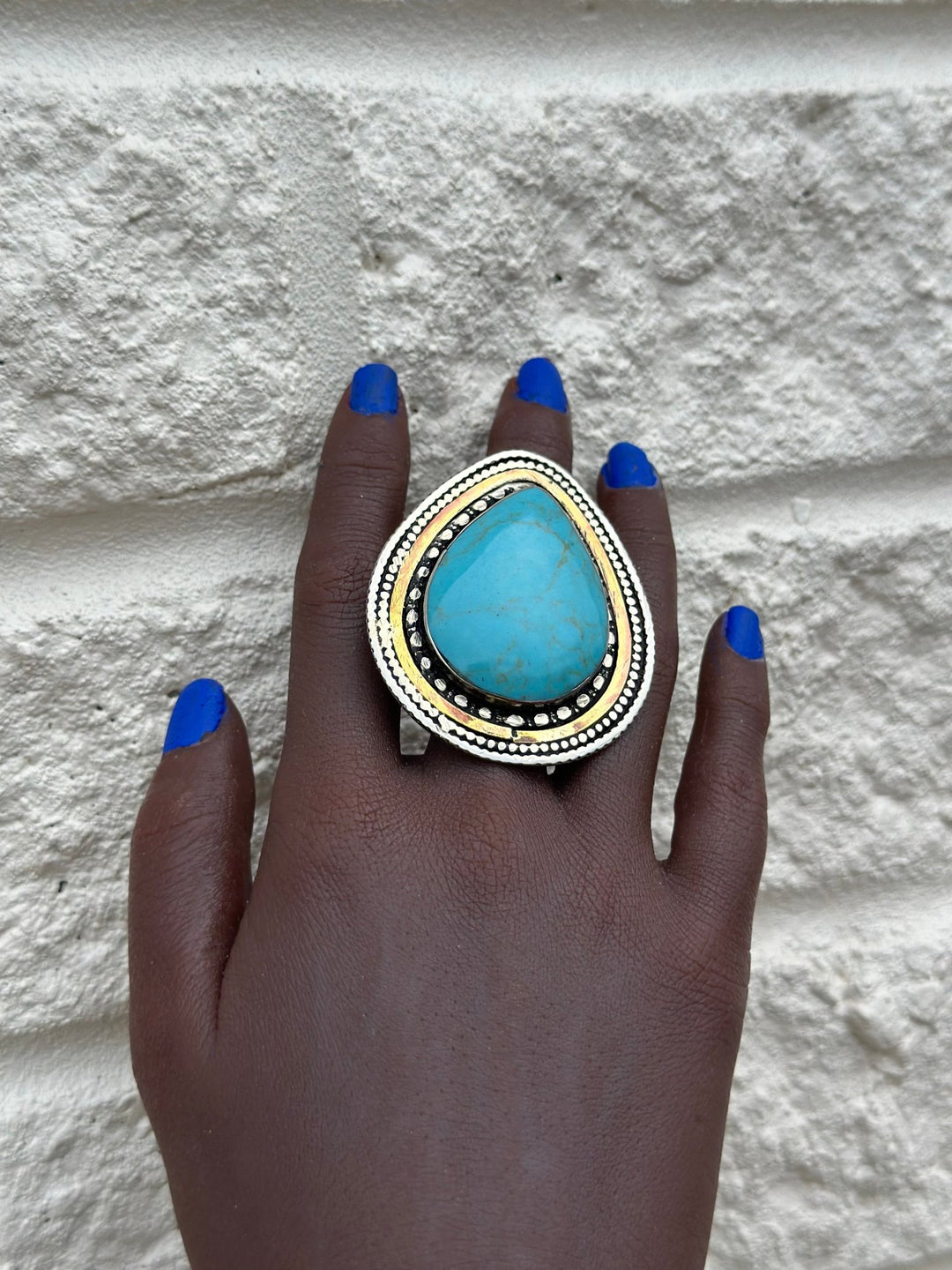 Aduta Vintage Pear - shaped Adjustable Rings - Trufacebygrace