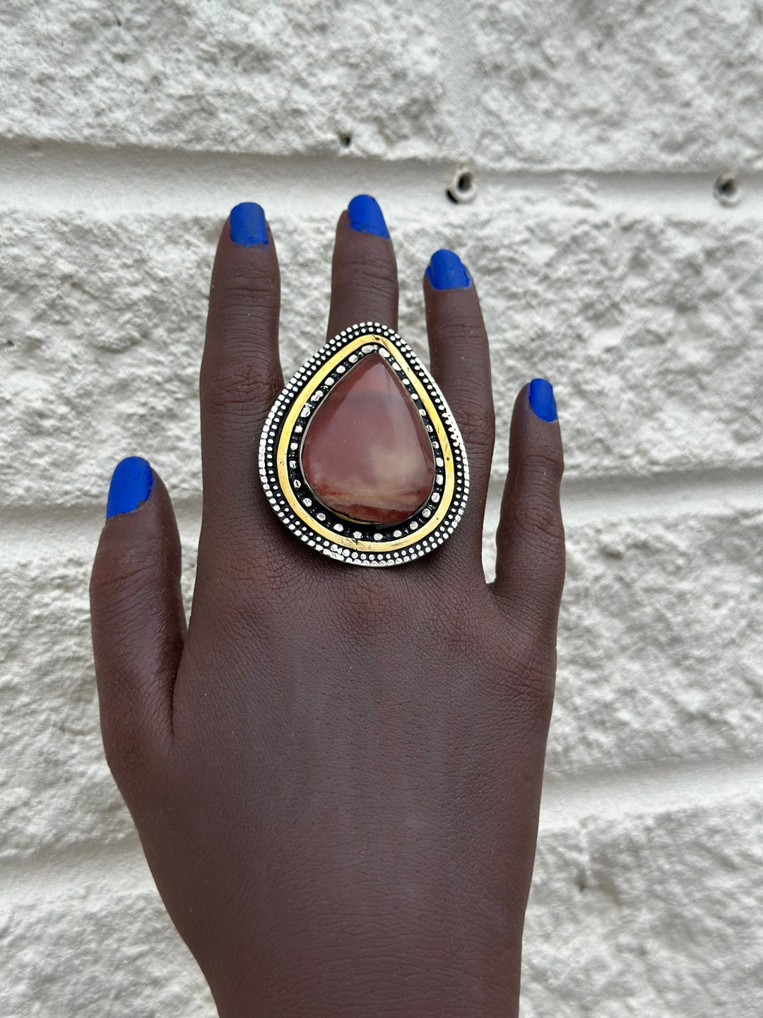 Aduta Vintage Pear - shaped Adjustable Rings - Trufacebygrace