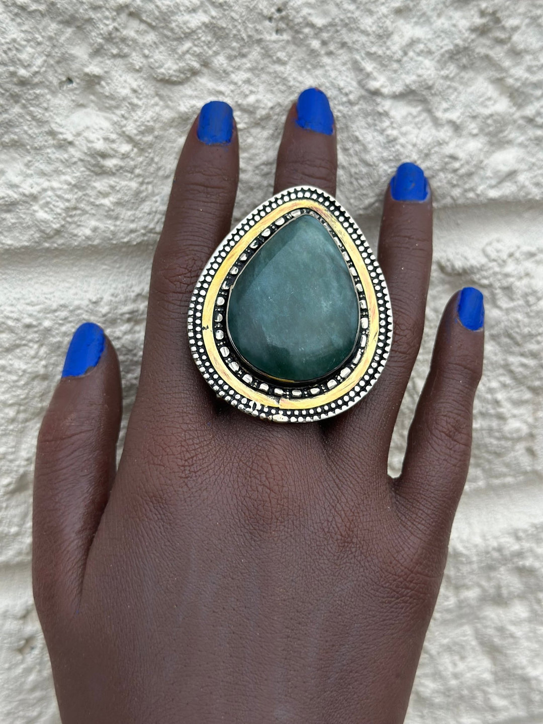 Aduta Vintage Pear - shaped Adjustable Rings - Trufacebygrace