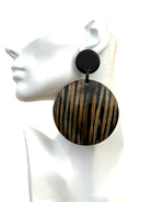 Afiya Stripes Horn Statement Earrings - Trufacebygrace