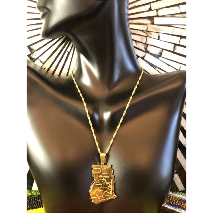 Africa Map & and other Pendant Necklaces - Trufacebygrace