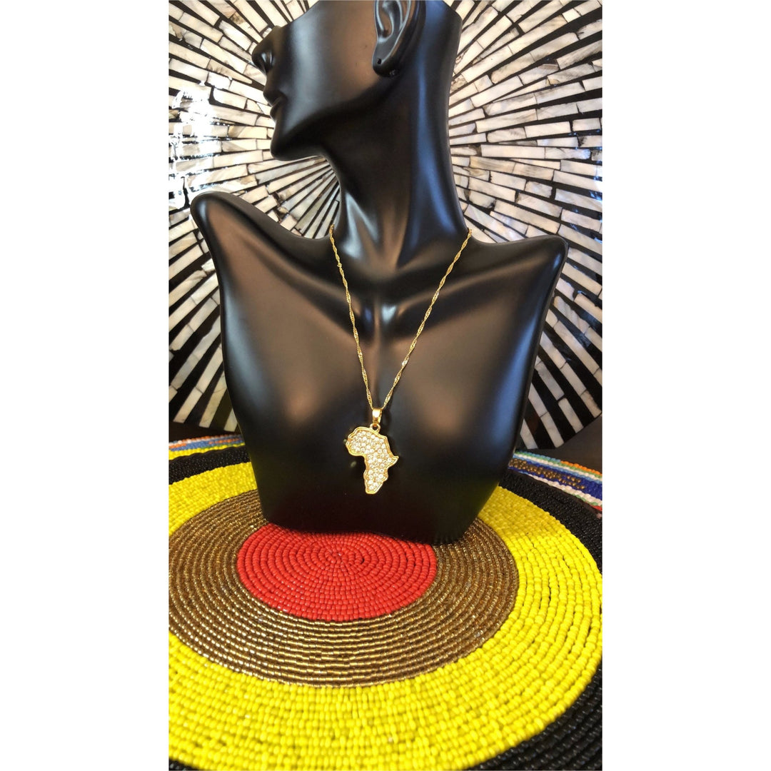 Africa Map & and other Pendant Necklaces - Trufacebygrace