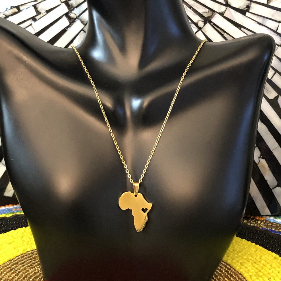 Africa Map & and other Pendant Necklaces - Trufacebygrace