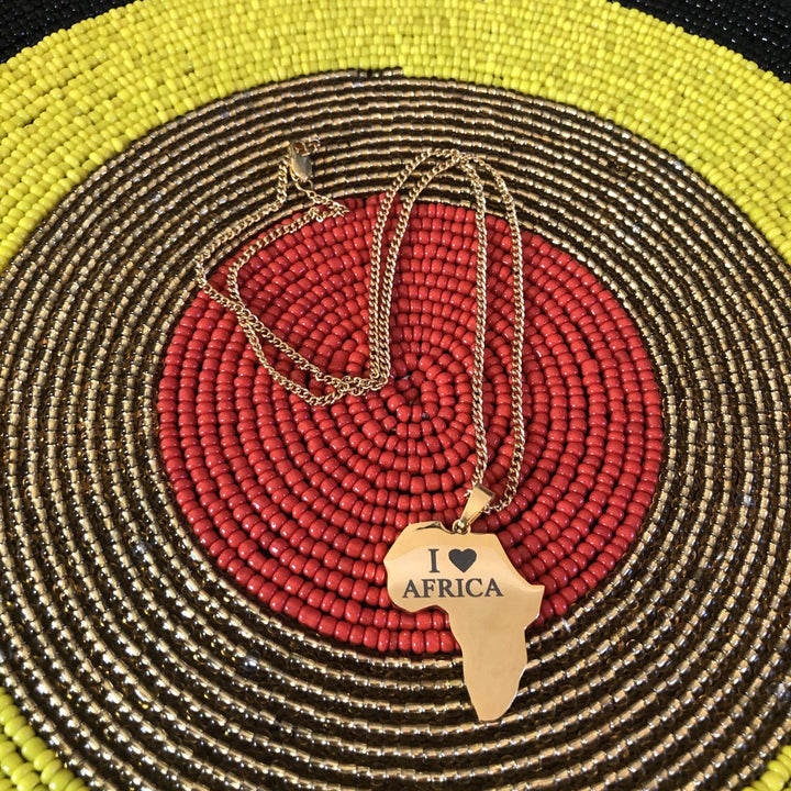 Africa Map & and other Pendant Necklaces - Trufacebygrace