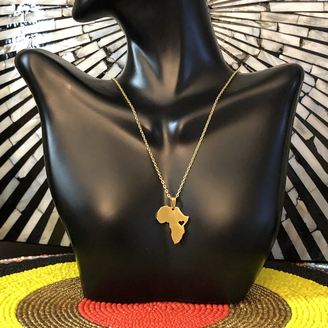 Africa Map & and other Pendant Necklaces - Trufacebygrace