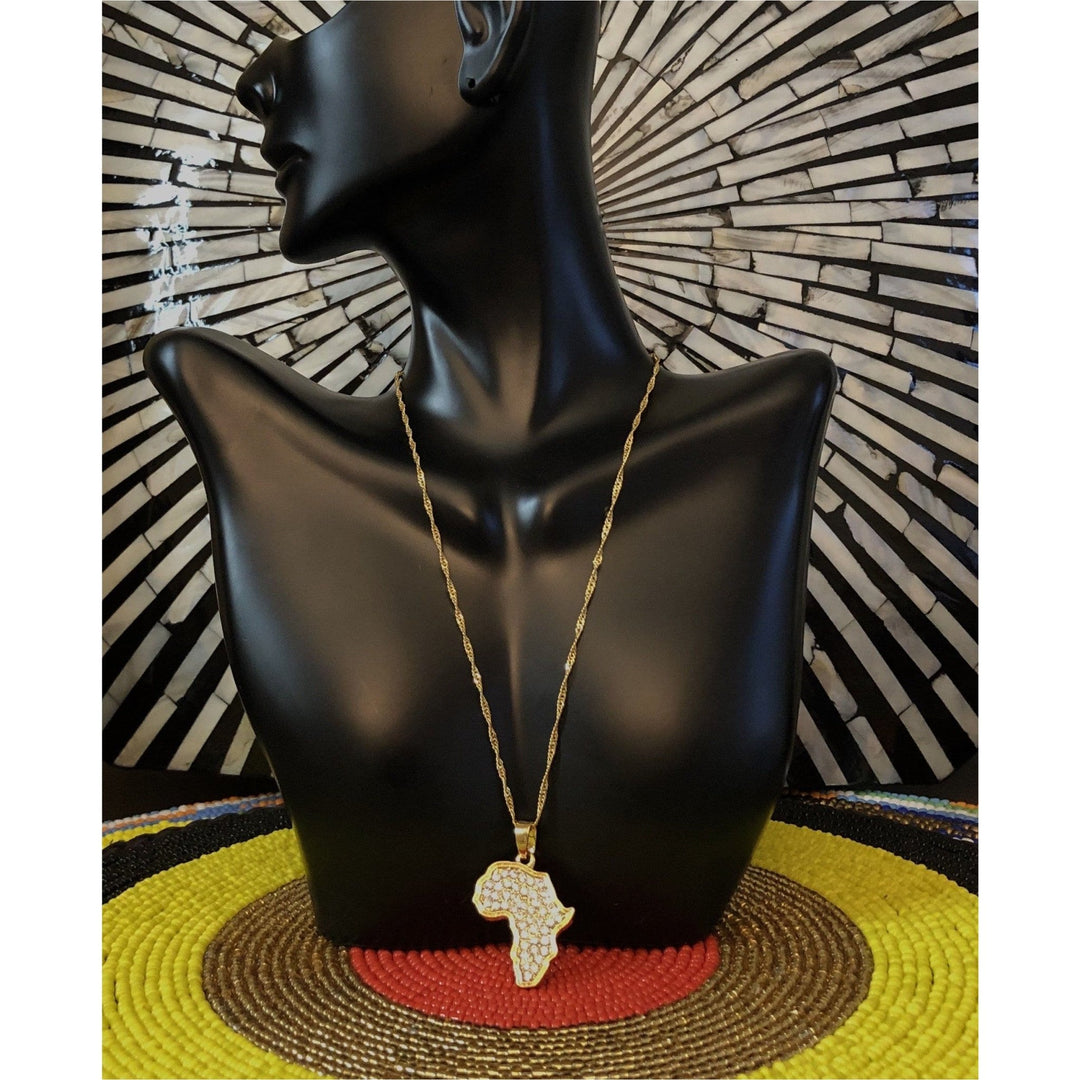 Africa Map & and other Pendant Necklaces - Trufacebygrace