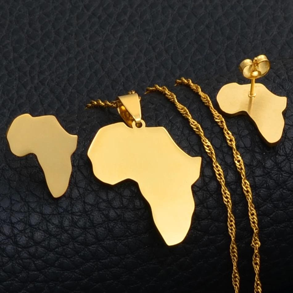 Africa Map & and other Pendant Necklaces - Trufacebygrace