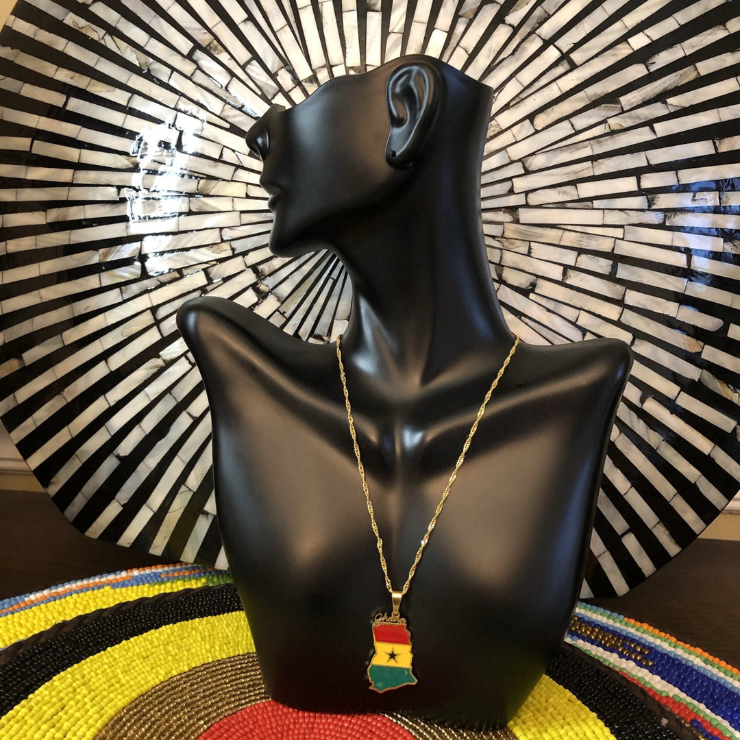 Africa Map & and other Pendant Necklaces - Trufacebygrace